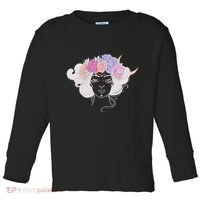 Cute Boho Flower Crown Woman Toddler Long Sleeve Shirt thumb 0