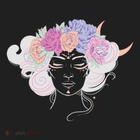 Cute Boho Flower Crown Woman Golf Towel thumb 3