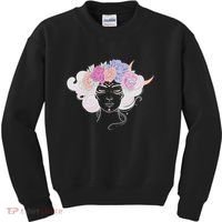 Cute Boho Flower Crown Woman Kids Sweatshirt thumb 0