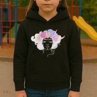Cute Boho Flower Crown Woman Kids Hoodie thumb 3
