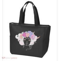 Cute Boho Flower Crown Woman Tote Bag thumb 3
