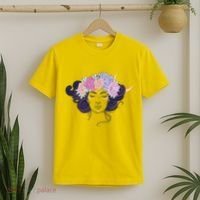 Cute Boho Flower Crown Woman T-Shirt thumb 2