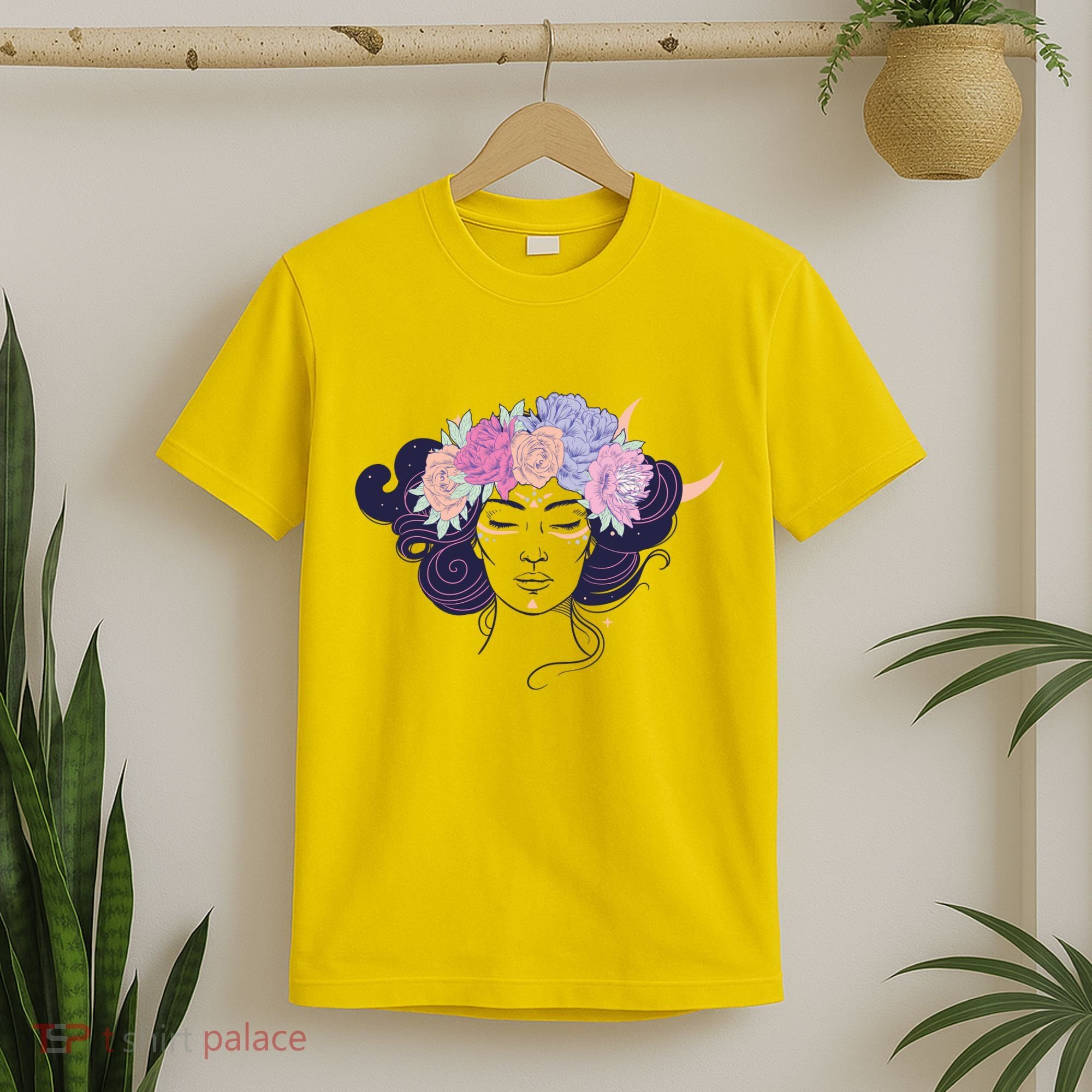 Cute Boho Flower Crown Woman T-Shirt