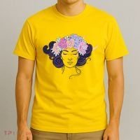 Cute Boho Flower Crown Woman T-Shirt thumb 3