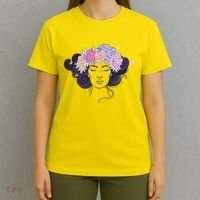 Cute Boho Flower Crown Woman T-Shirt thumb 4