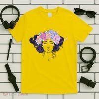 Cute Boho Flower Crown Woman T-Shirt thumb 5