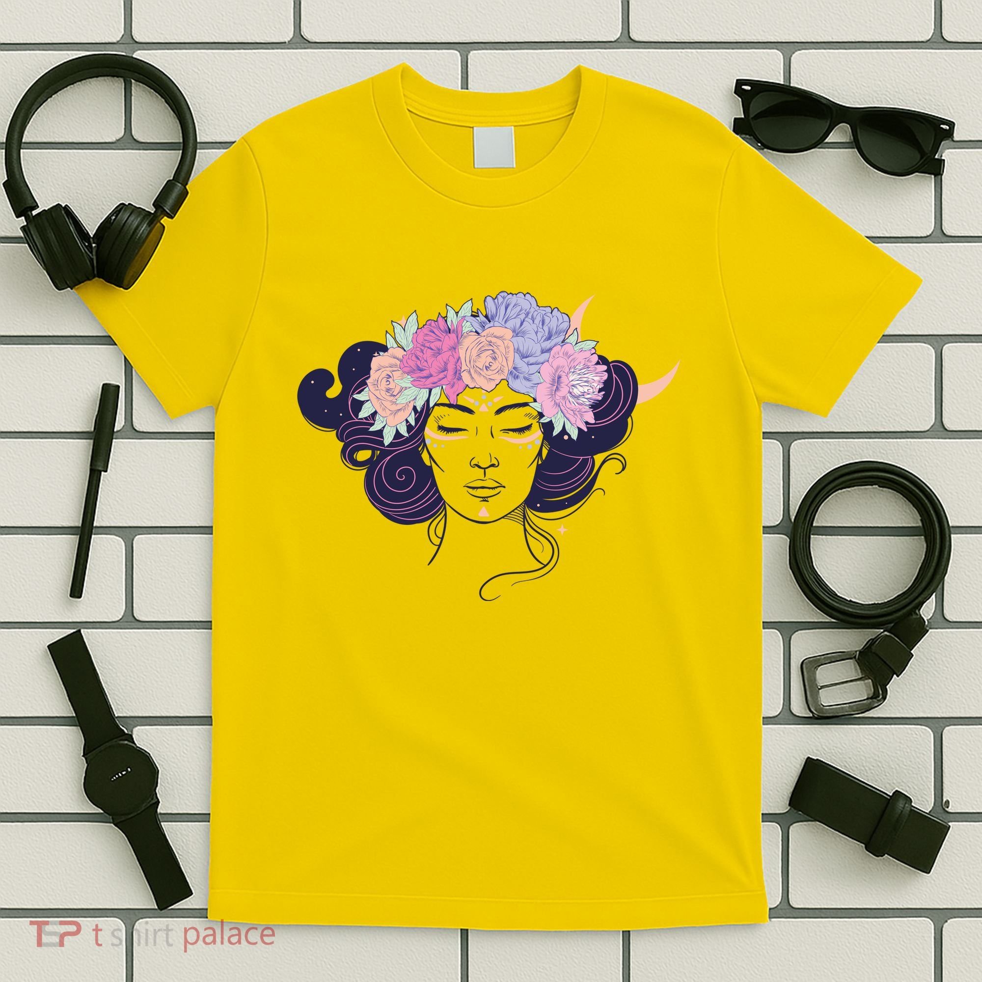 Cute Boho Flower Crown Woman T-Shirt