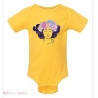 Cute Boho Flower Crown Woman Baby Bodysuit thumb 0