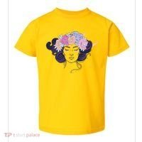 Cute Boho Flower Crown Woman Toddler T-Shirt thumb 0