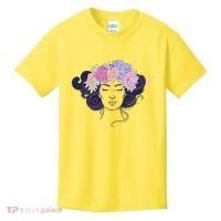 Cute Boho Flower Crown Woman Kids T-Shirt thumb 0