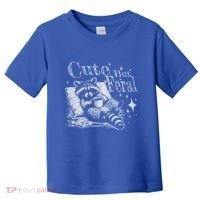 Cute But Feral Funny Raccoon Meme Love Coffee Gift Toddler T-Shirt thumb 0