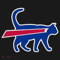 Cat Bills Funny Football Fan Backpack thumb 2