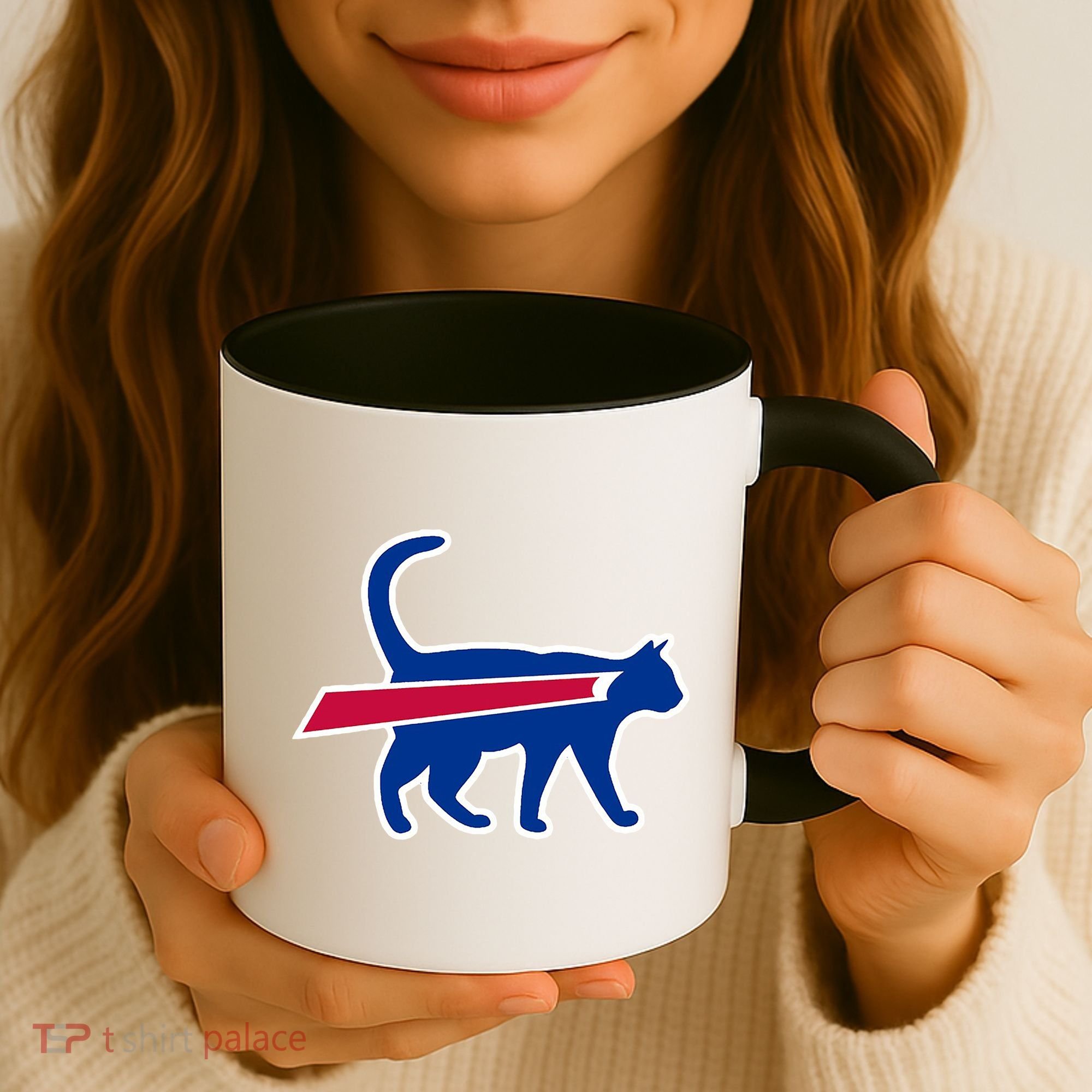 Cat Bills Funny Football Fan Coffee Mug