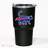 Cat Bills Funny Football Fan Tumbler thumb 0