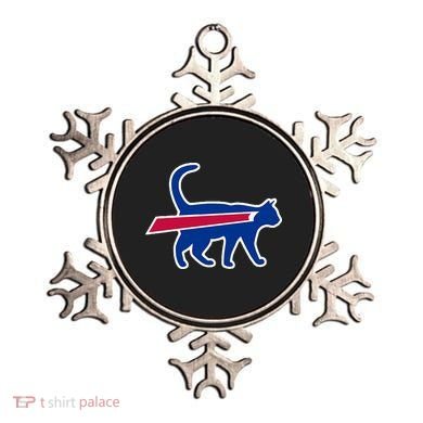 Cat Bills Funny Football Fan Ornament