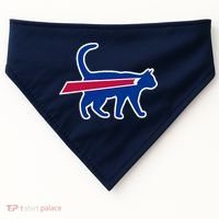 Cat Bills Funny Football Fan USA-Made Doggie Bandana thumb 0