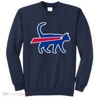 Cat Bills Funny Football Fan Sweatshirt thumb 0
