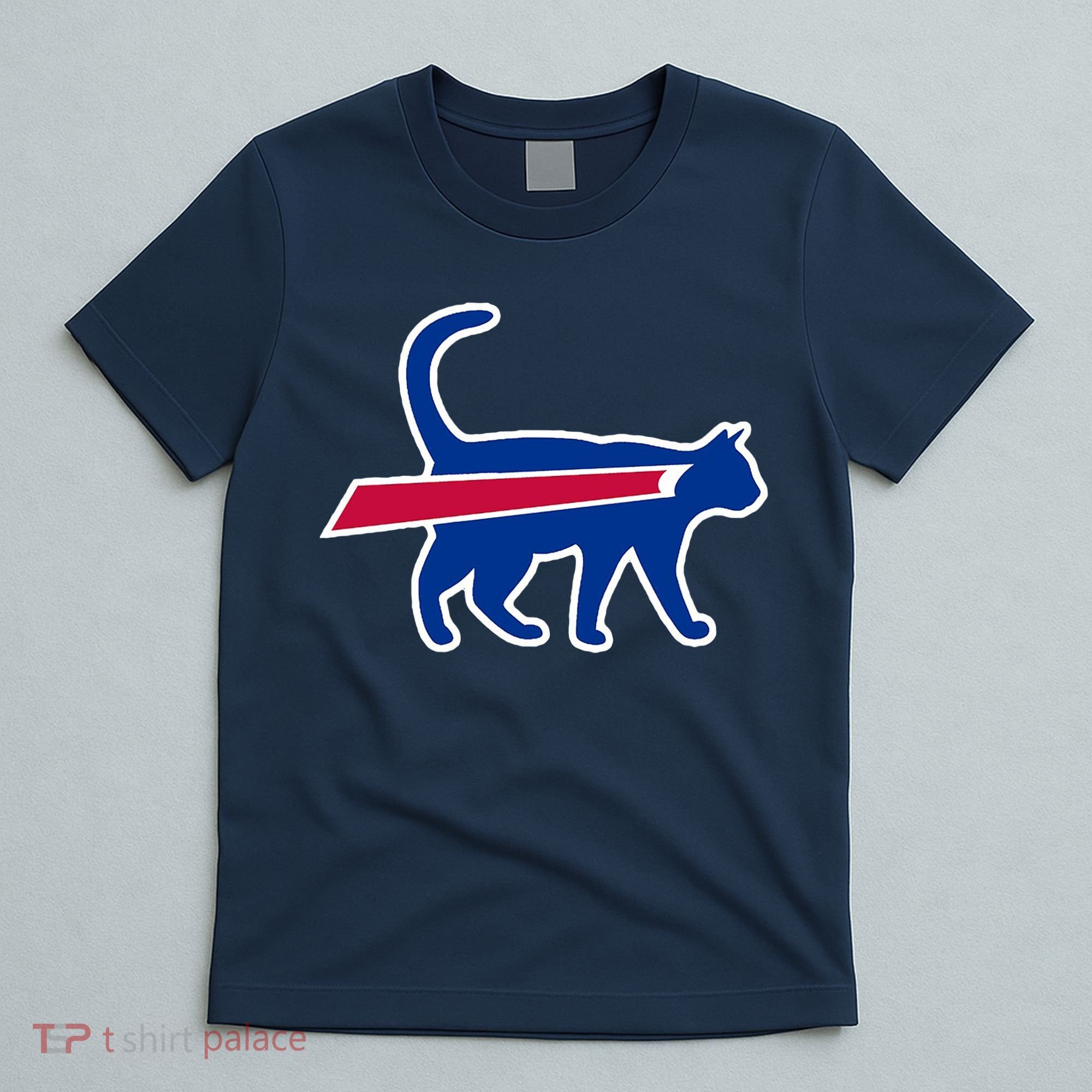 Cat Bills Funny Football Fan T-Shirt