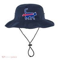 Cat Bills Funny Football Fan Bucket Hat thumb 0