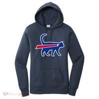 Cat Bills Funny Football Fan Women's Hoodie thumb 0