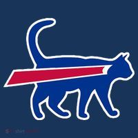 Cat Bills Funny Football Fan Women's Hoodie thumb 2