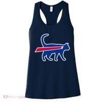 Cat Bills Funny Football Fan Women's Tank Top thumb 0