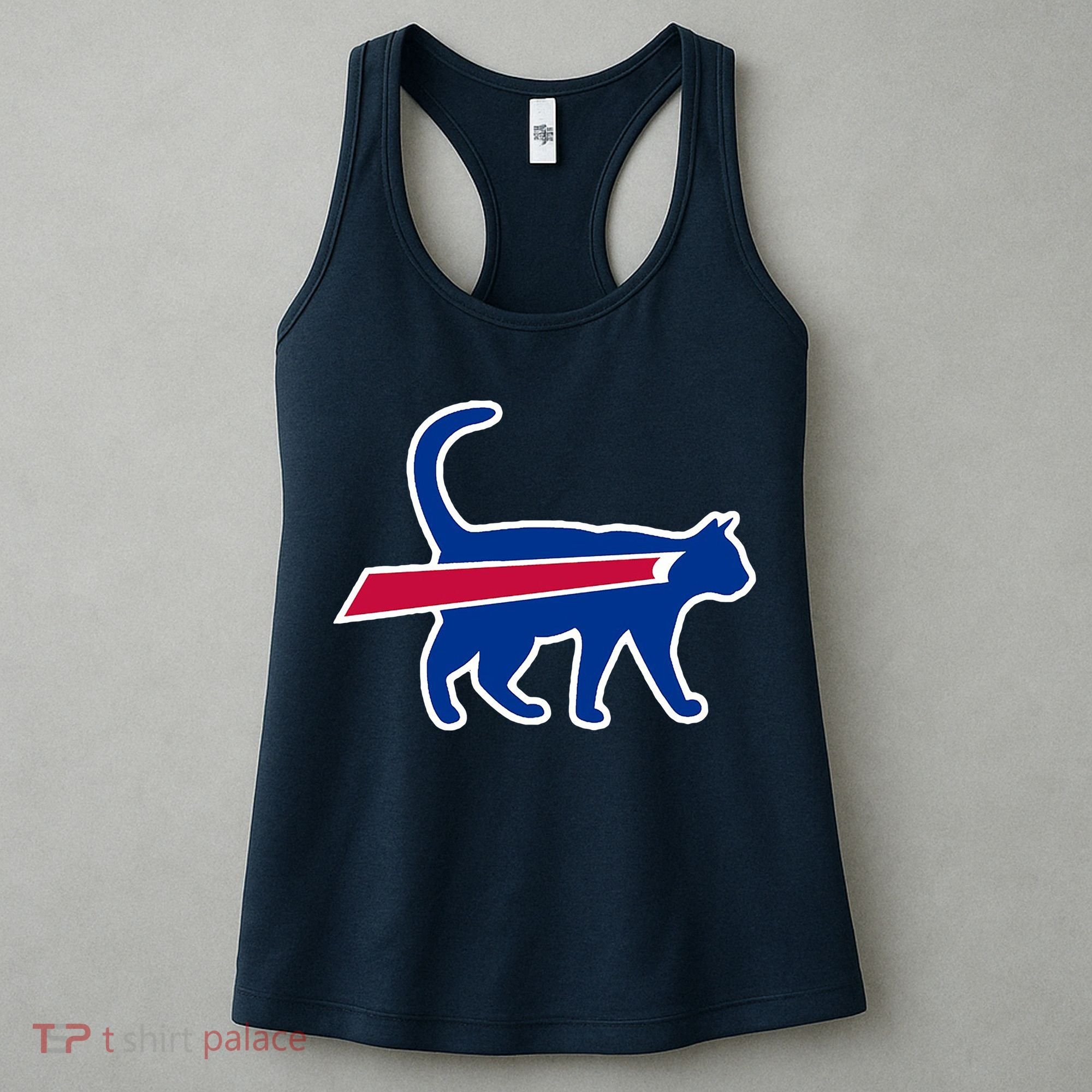 Cat Bills Funny Football Fan Women's Tank Top