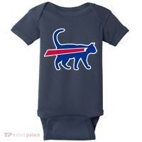 Cat Bills Funny Football Fan Baby Bodysuit thumb 0