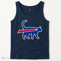Cat Bills Funny Football Fan Tank Top thumb 2