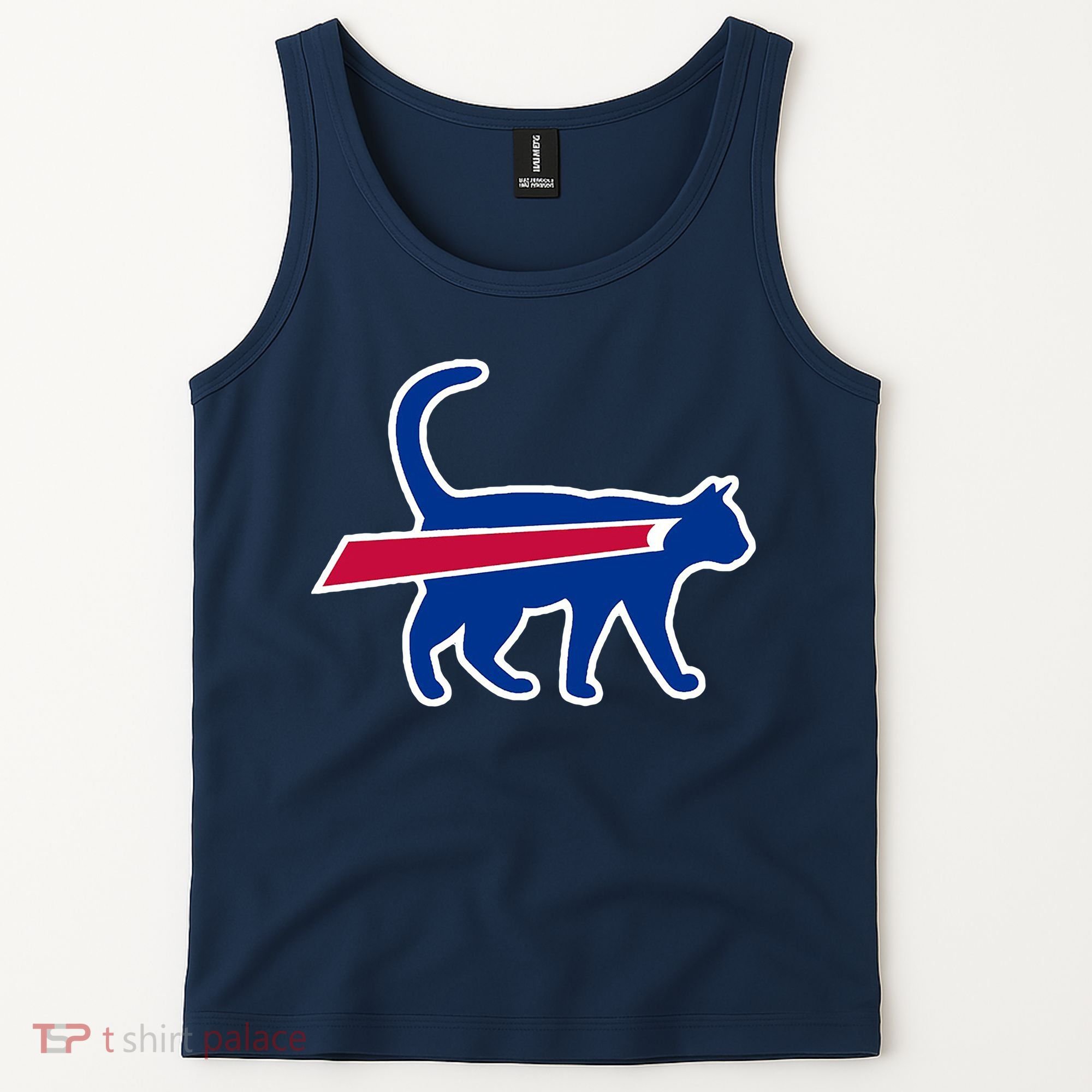 Cat Bills Funny Football Fan Tank Top