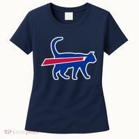 Cat Bills Funny Football Fan Women's T-Shirt thumb 0