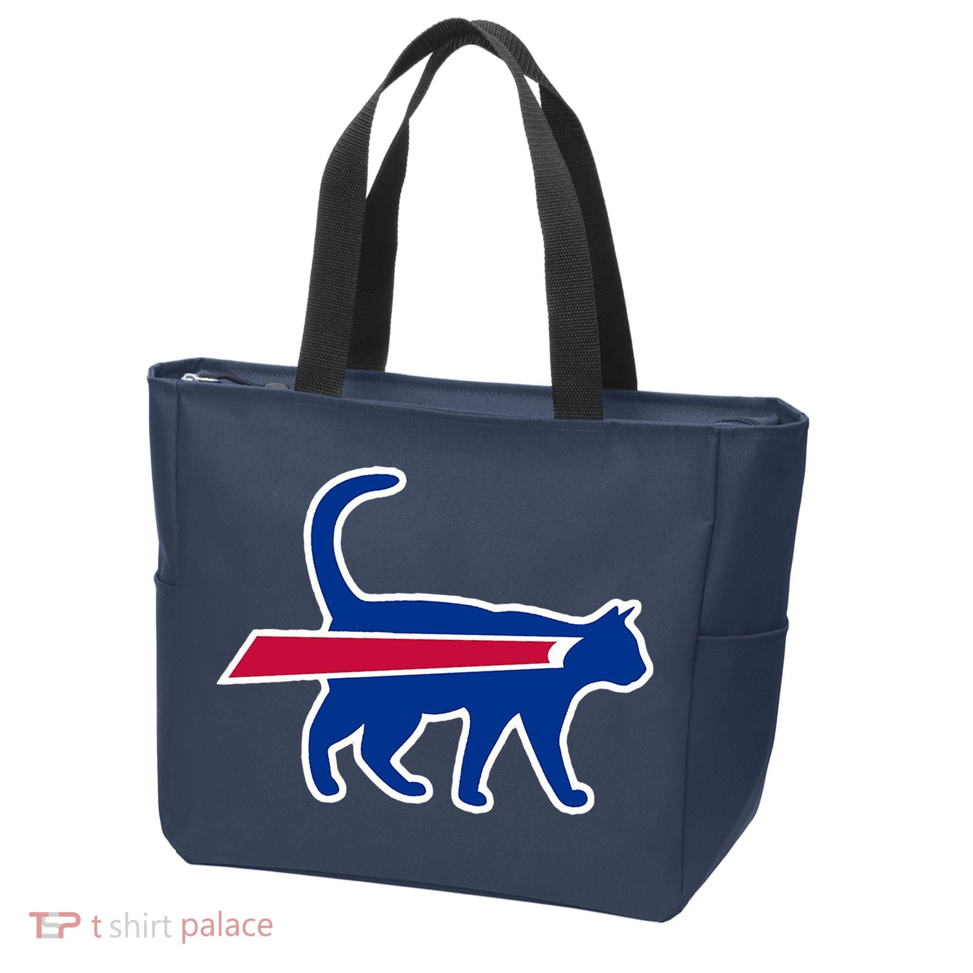 Cat Bills Funny Football Fan Tote Bag