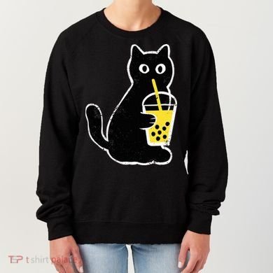Cat Boba Funny Anime Japanese Women's Sweatshirt