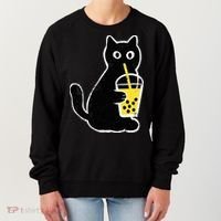 Cat Boba Funny Anime Japanese Women's Sweatshirt thumb 0