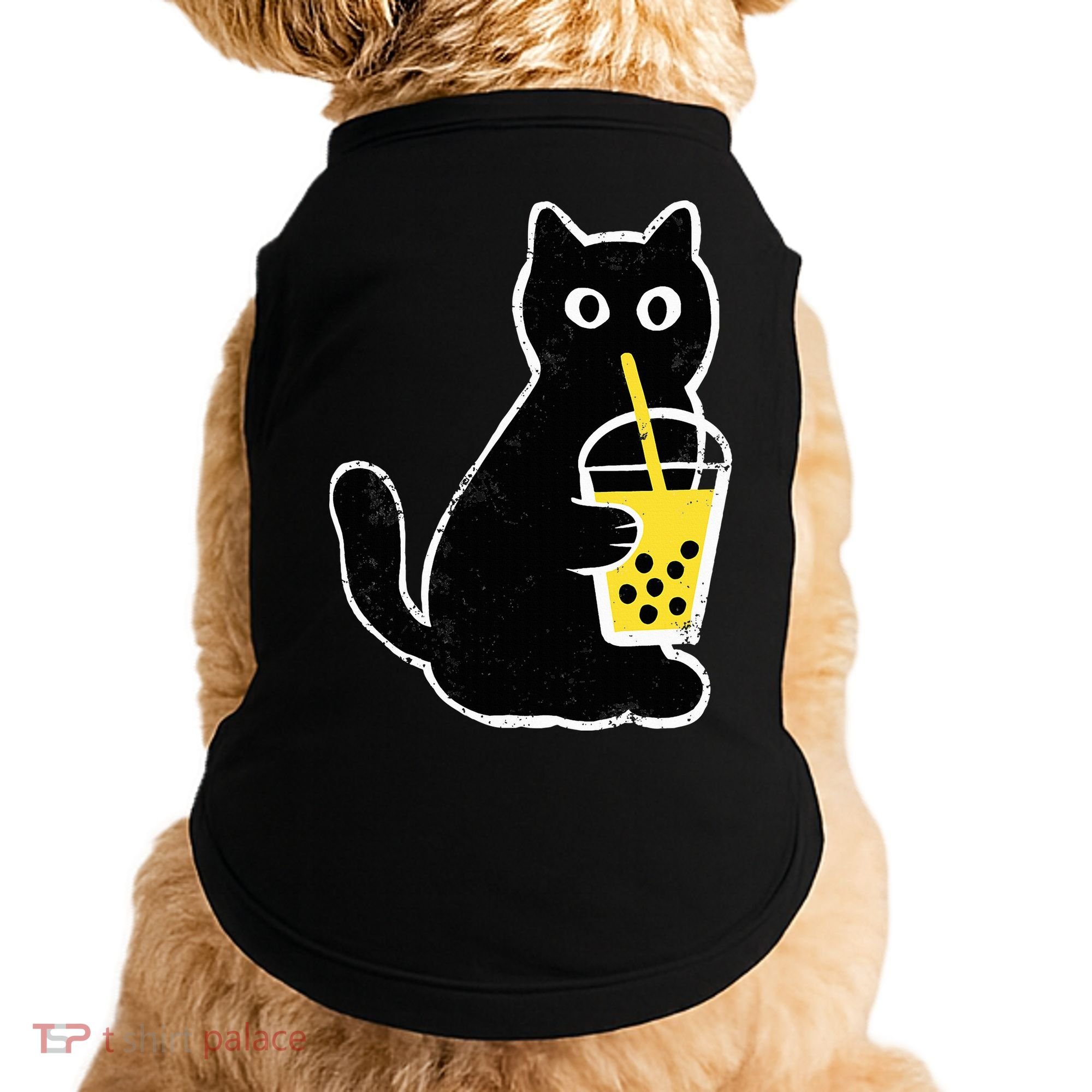 Cat Boba Funny Anime Japanese Doggie Tank