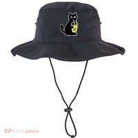 Cat Boba Funny Anime Japanese Bucket Hat thumb 0