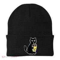 Cat Boba Funny Anime Japanese Beanie thumb 0