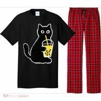 Cat Boba Funny Anime Japanese Pajama Set thumb 0