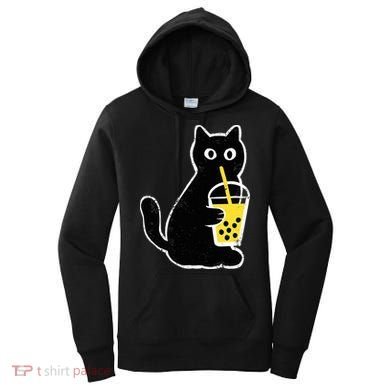 Cat Boba Funny Anime Japanese Women's Hoodie