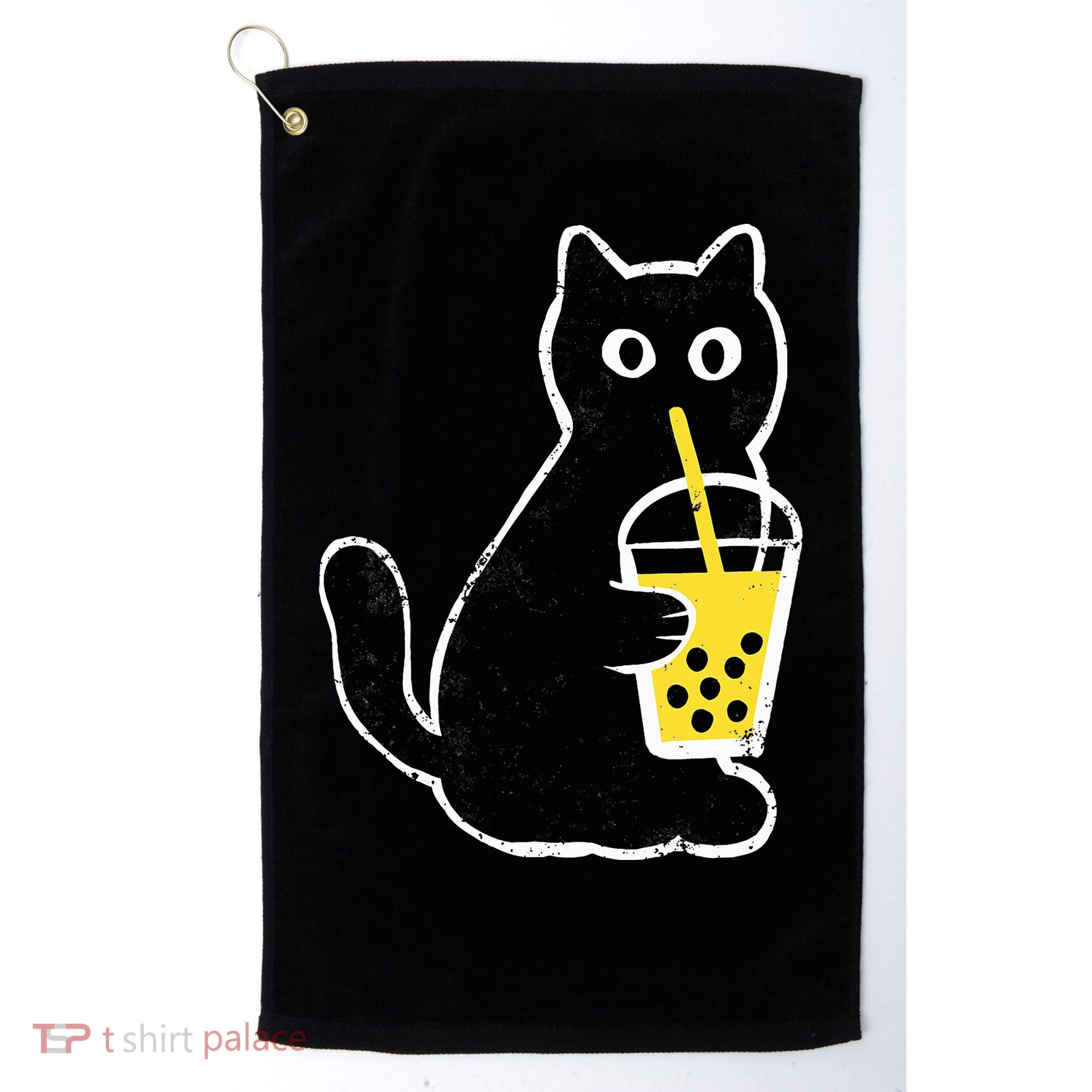 Cat Boba Funny Anime Japanese Golf Towel