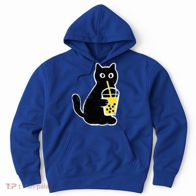 Cat Boba Funny Anime Japanese Hoodie