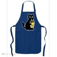 Cat Boba Funny Anime Japanese Apron thumb 0