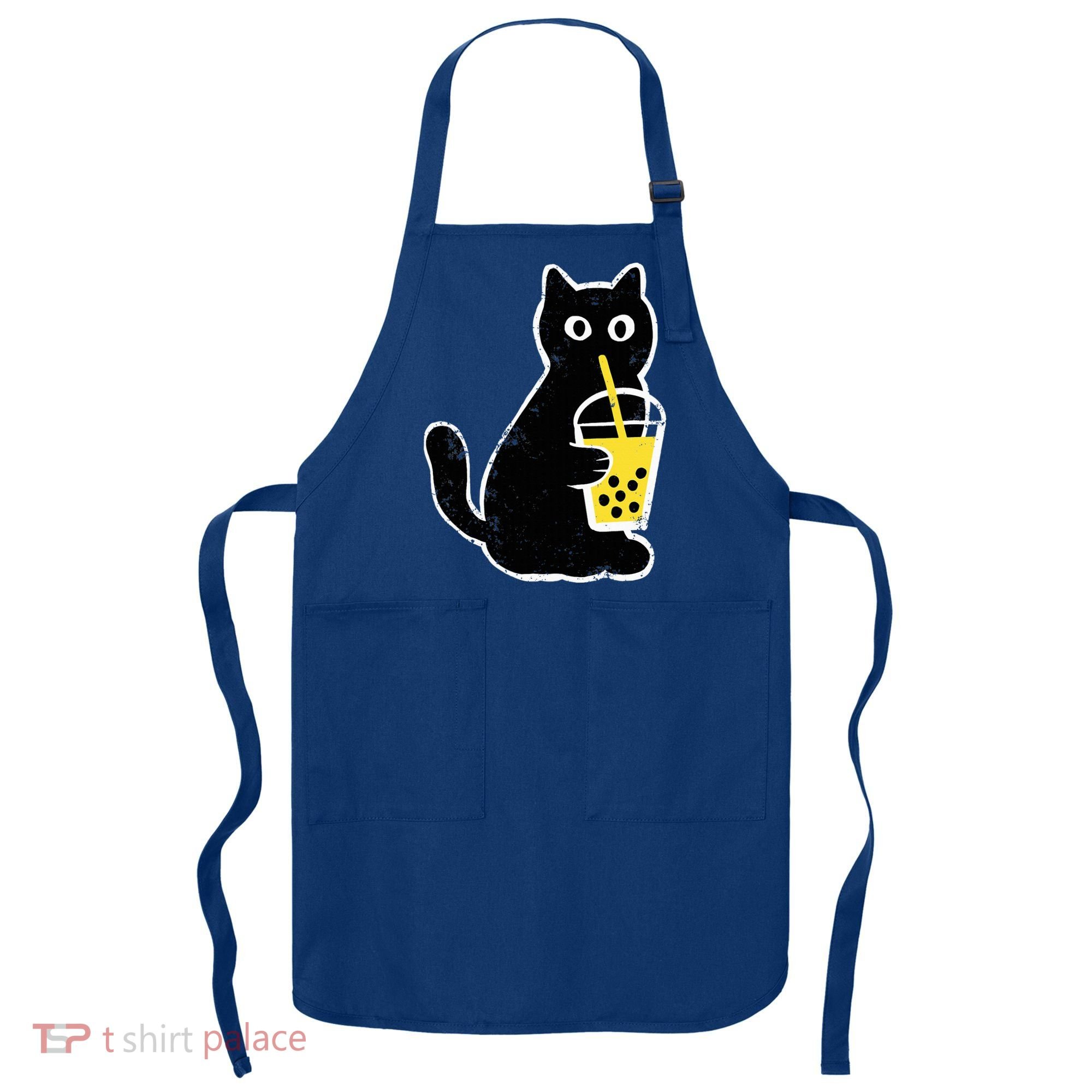 Cat Boba Funny Anime Japanese Apron