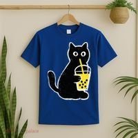 Cat Boba Funny Anime Japanese T-Shirt thumb 2