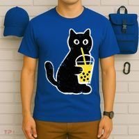 Cat Boba Funny Anime Japanese T-Shirt thumb 6