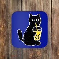 Cat Boba Funny Anime Japanese Coaster thumb 0