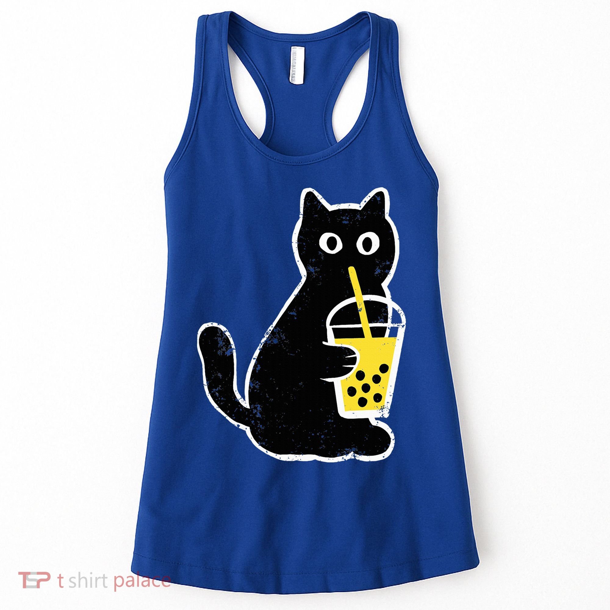 Cat Boba Funny Anime Japanese Women's Tank Top
