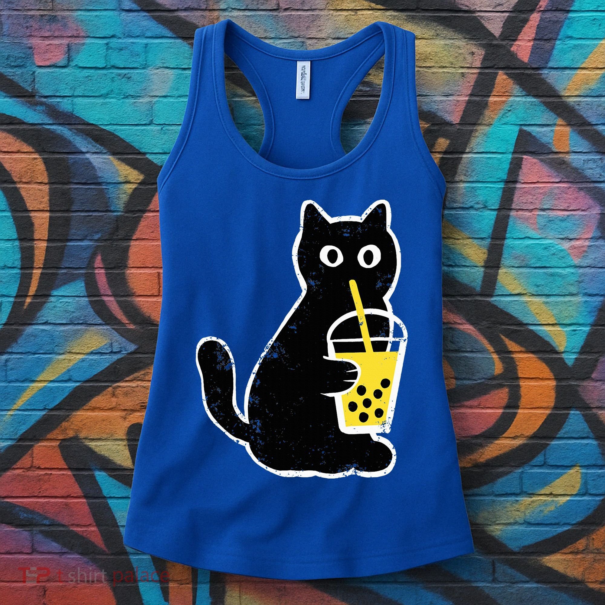 Cat Boba Funny Anime Japanese Women's Tank Top