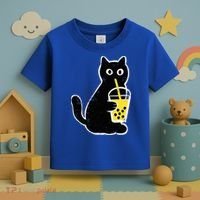 Cat Boba Funny Anime Japanese Toddler T-Shirt thumb 3