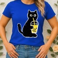 Cat Boba Funny Anime Japanese Women's T-Shirt thumb 2